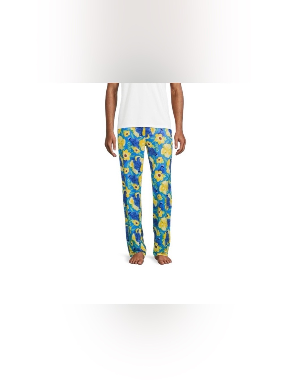 Sesame Street Blue and Yellow Floral Sleep Pants